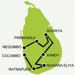 Adam's peak tour map