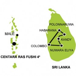 honeymoon sri lanka maldives tour map