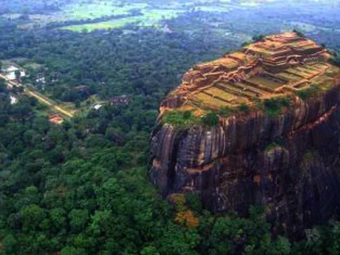 Lion Rock Sigiriya view from the sky