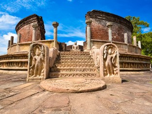 Historical Polonnaruwa Capital City Ruins In Sri Lanka